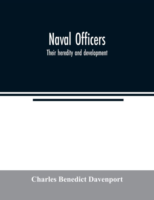 Cover for Charles Benedict Davenport · Naval officers (Paperback Book) (2020)