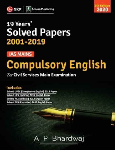 Cover for A P Bhardwaj · IAS Mains Compulsory English (Paperback Book) (2019)