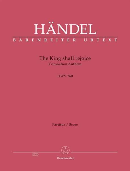 Cover for Handel · The King shall rejoice, Partitur (Bok)