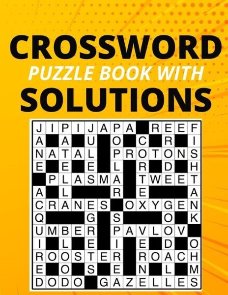 Cover for Iblad · Crossword puzzle book with solutions: School zone crossword puzzles (Paperback Bog) (2021)