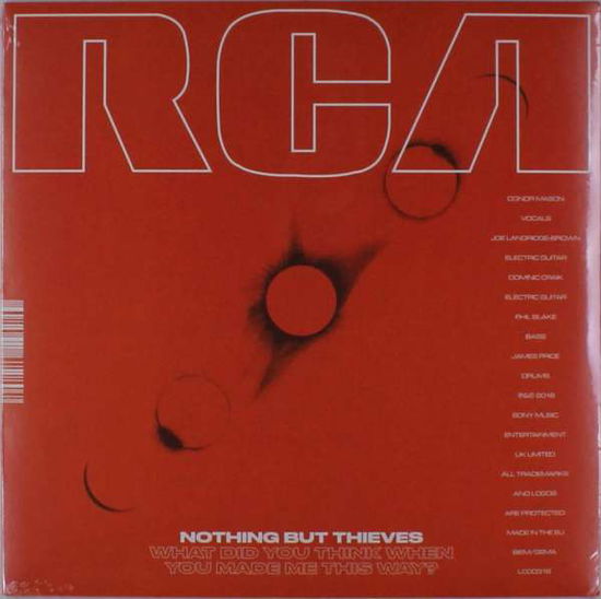 What Did You Think when You Made Me This Way? - Nothing but Thieves - Música - RCA US (INCLUDES LOUD) - 0190758764214 - 2 de novembro de 2018