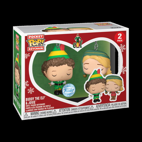 Buddy - Der Weihnachtself POP! Vinyl Schlüsselanhä - Funko - Fanituote - Funko - 0889698739214 - lauantai 11. marraskuuta 2023