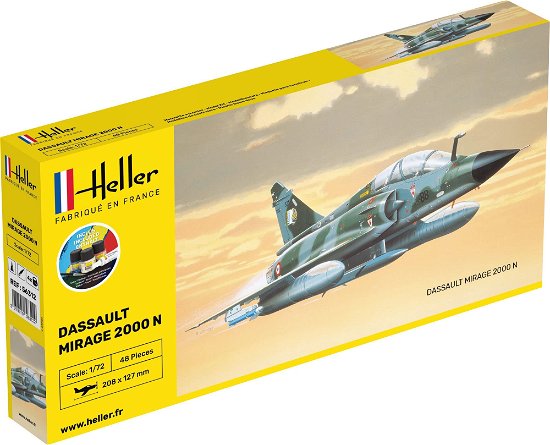 1/72 Starter Kit Dassault Mirage 2000 N - Heller - Merchandise - MAPED HELLER JOUSTRA - 3279510563214 - 