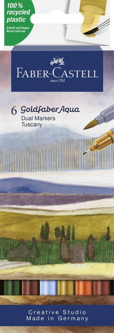 Gofa Aqua Dual Marker Toskana 6x - Faber - Andet - Faber-Castell - 4005401645214 - 