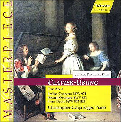 Cover for Christopher Czaja Sager · Klavierubung Teil 2 &amp; 3 (CD) (2001)