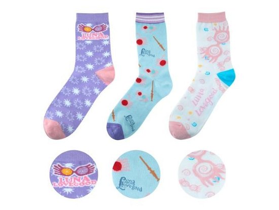 Harry Potter Socken 3er-Pack Luna Lovegood - Harry Potter - Merchandise -  - 4895205611214 - 19 mars 2024