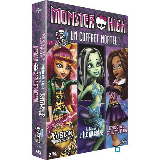 Cover for Monster High - Un Coffret Mortel ! / Fusion Monstrueuse - La Bete De L'ile Au Crane - Choc Des Cultu (DVD)