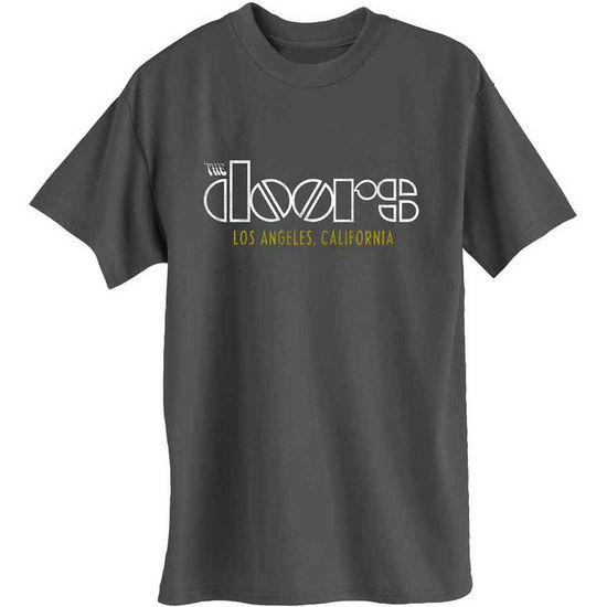 Cover for The Doors · The Doors Unisex T-Shirt: LA California (T-shirt) [size L] [Grey - Unisex edition] (2020)