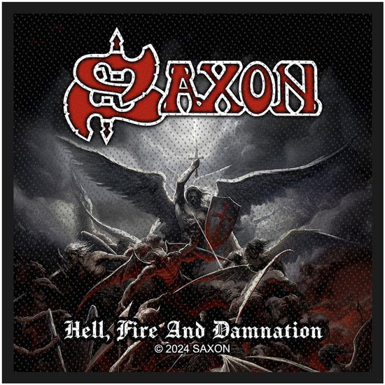 Cover for Saxon · Saxon Woven Patch: Hell, Fire And Damnation (Patch) (2024)