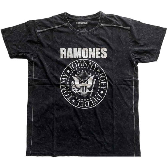 Cover for Ramones · Ramones Unisex T-Shirt: Presidential Seal (Wash Collection) (T-shirt) [size XXL] [Black - Unisex edition]