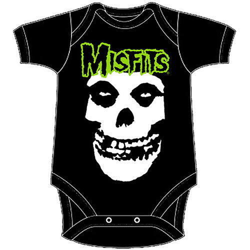 Cover for Misfits · Misfits Kids Baby Grow: Skull &amp; Logo (18-24 Months) (Bekleidung) [size 1-2yrs] [Black - Kids edition]