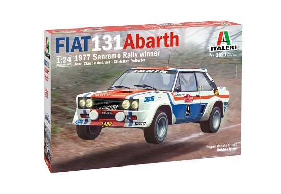 Italeri - 1/24 Fiat 131 Abarth 1977 San Remo Rally (11/21) * - Italeri - Merchandise - Italeri - 8001283036214 - 