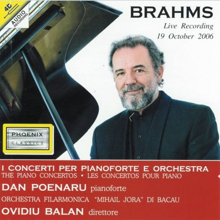 Cover for Johannes Brahms  · Concerti Per Pianoforte E Orchestra (CD)