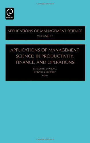 Cover for Ronald Klimberg · In Productivity, Finance, and Operations - Applications of Management Science (Hardcover Book) (2006)