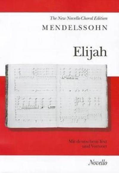 Cover for Elijah (Sheet music) [Bilingual edition] (1993)