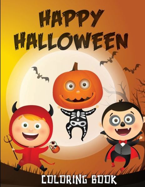 Cover for Popacolor · Happy Halloween Coloring Book (Paperback Book) (2021)