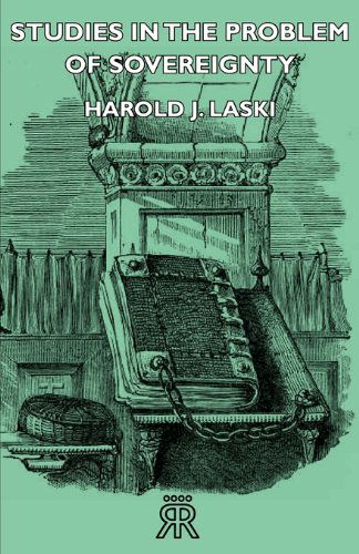 Cover for Harold J. Laski · Studies in the Problem of Sovereignty (Paperback Book) (2006)