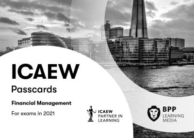 Cover for BPP Learning Media · ICAEW Financial Management: Passcards (Spiralbog) (2020)