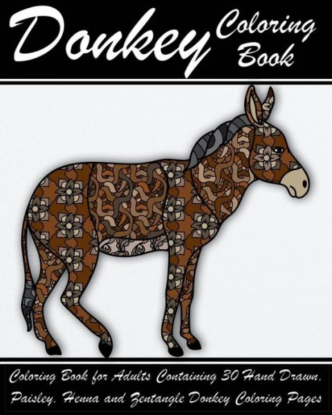 Donkey Coloring Book - Alex Walker - Kirjat - Createspace Independent Publishing Platf - 9781546351214 - sunnuntai 30. huhtikuuta 2017