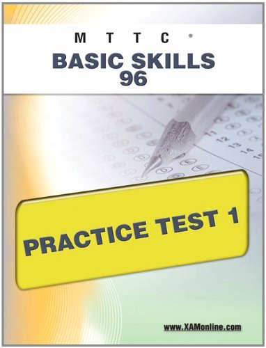 Cover for Sharon Wynne · Mttc Basic Skills 96 Practice Test 1 (Paperback Book) (2011)