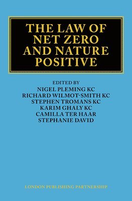 Cover for The Law of Net Zero and Nature Positive (Hardcover Book) (2025)