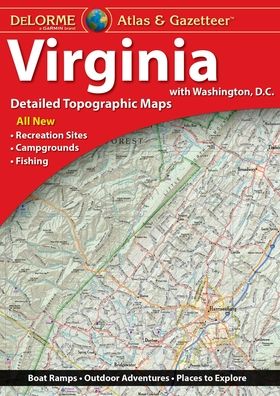 Cover for Delorme · DeLorme® Virginia Atlas &amp; Gazetteer (Paperback Book) (2018)