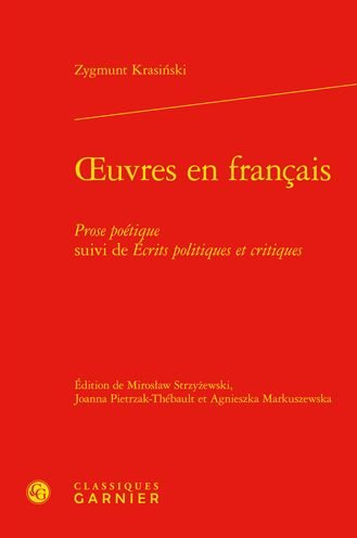 Cover for Zygmunt Krasinski · Oeuvres En Francais (Inbunden Bok) (2021)