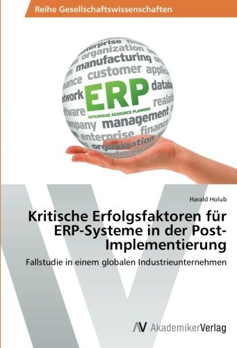 Cover for Harald Holub · Kritische Erfolgsfaktoren Für Erp-systeme in Der Post-implementierung: Fallstudie in Einem Globalen Industrieunternehmen (Paperback Book) [German edition] (2014)