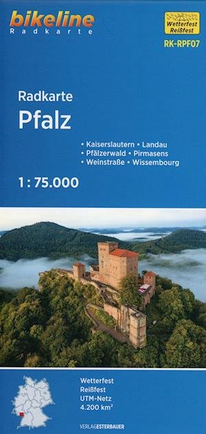 Cover for Esterbauer Verlag · Radkarte Pfalz 1 : 75.000 (RK-RPF07) (Map) (2022)