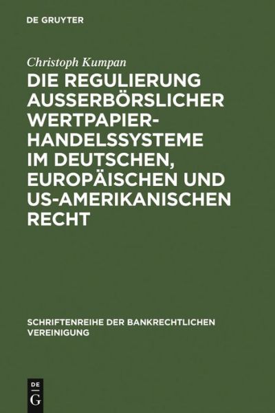 Cover for C. Kumpan · Regulierung außerb.Wertpapier (Book) [German edition] (2006)
