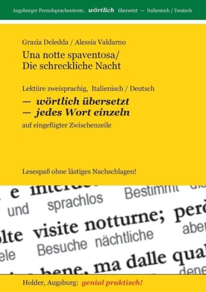 Cover for Alessia Valdarno · Una Notte Spaventosa / Die Schreckliche Nacht (Paperback Book) [German edition] (2013)