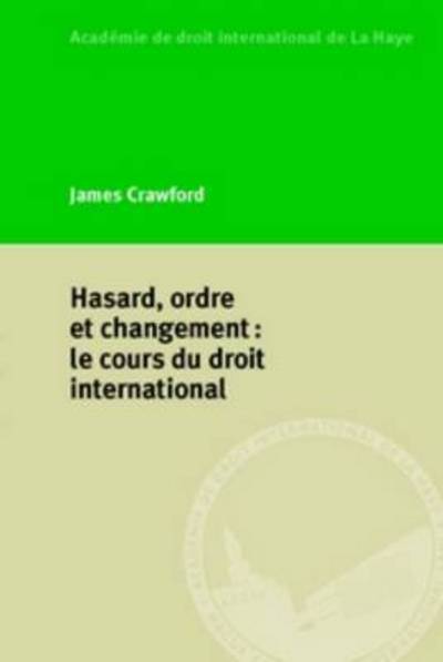 Cover for James Crawford · Hasard, ordre et changement (Paperback Book) (2015)