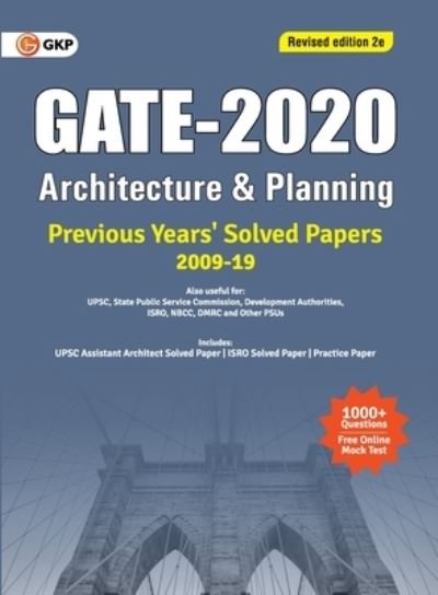 Cover for Gkp · Gate 2020 Architecture &amp; Planning Previous Years' Solved Papers 2009-2019 (Pocketbok) (2019)