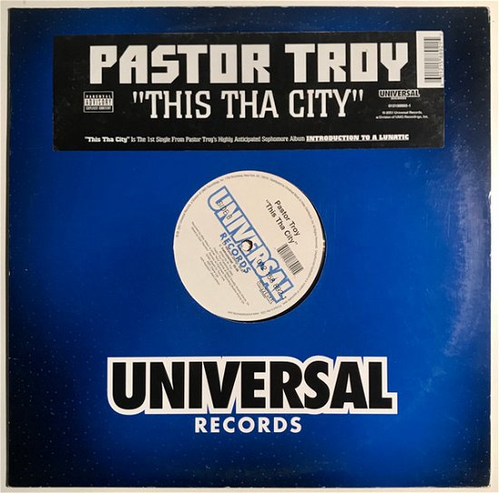 This Tha City - Pastor Troy - Música - UNIDISC - 0601215889215 - 30 de junio de 1990