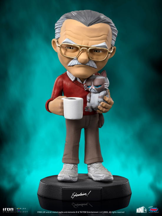 Stan Lee Mini Co. PVC Figur Stan Lee with Grumpy C - Stan Lee - Fanituote - IRON STUDIO - 0618231951215 - keskiviikko 18. lokakuuta 2023