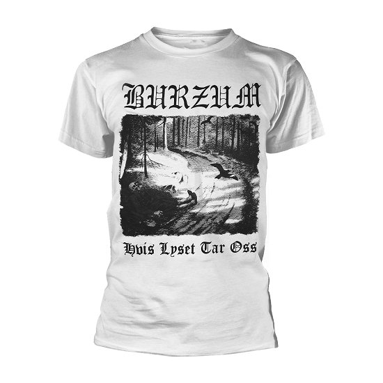 Cover for Burzum · Hvis Lyset Tar Oss (White) (T-shirt) [size M] [White edition] (2019)