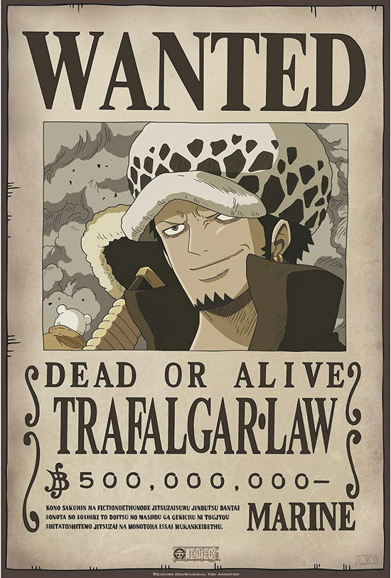 Cover for Kleines Poster · ONE PIECE - Poster Wanted Trafalgar Law (52x35) (MERCH) (2019)