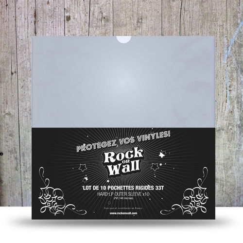 Cover for Music Protection · Music Protection - 10 X Pvc 12 Inch Outer Sleeve Standard - 140 Micron - Rock On Wall (AV-ACC) (ACCESSORY)