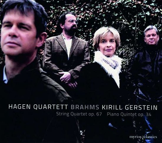Brahms: String Quartet Op. 67 & Piano Quintet Op. 34 - Hagen Quartett / Kirill Gerstein - Musik - MYRIOS - 4260183510215 - 27. oktober 2023