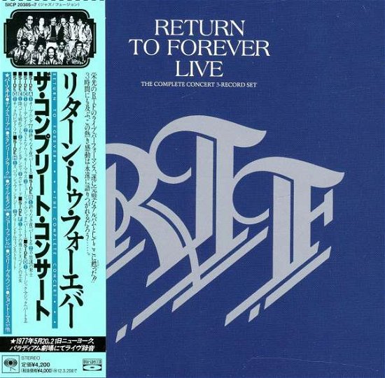 Cover for Return To Forever · Live: Complete Concert (CD) [Japan Import edition] (2011)