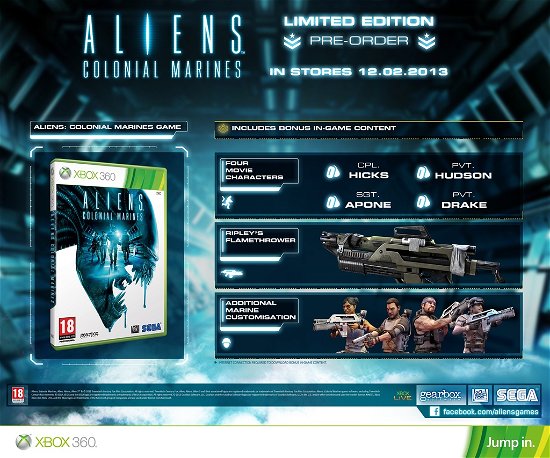 Aliens: Colonial Marines LIMITED EDITION - Sega Games - Game - Sega - 5055277018215 - February 12, 2013