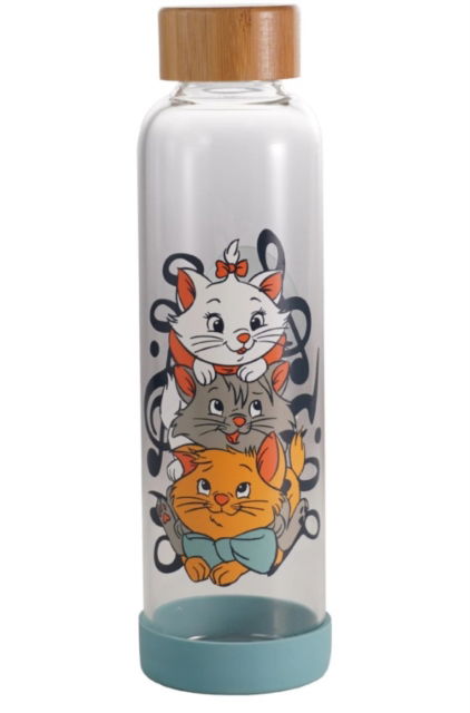 Cover for Disney · DISNEY - The Aristocats - Water Bottle Glass 500ml (Toys) (2023)