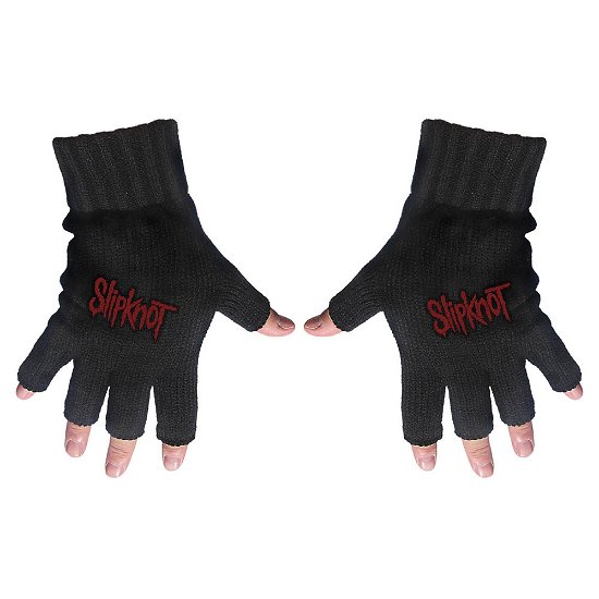 Slipknot Unisex Fingerless Gloves: Logo - Slipknot - Merchandise - Razamataz - 5056170620215 - 