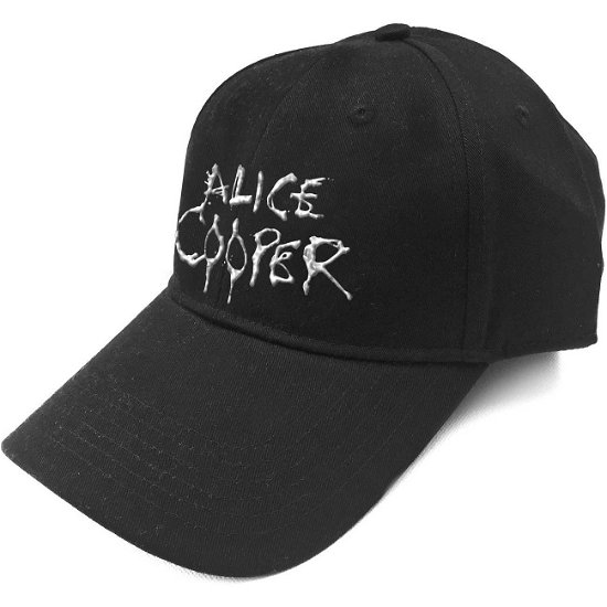 Cover for Alice Cooper · Alice Cooper Unisex Baseball Cap: Dripping Logo (Sonic Silver) (Kläder) [Black - Unisex edition]