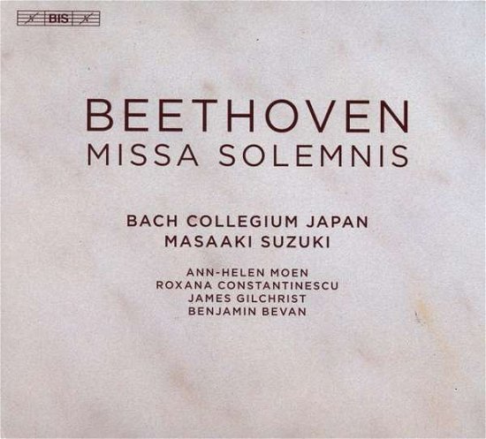 Beethoven / Missa Solemnis - Bach Collegium Japan / Suzuki - Musikk - BIS - 7318599923215 - 30. mars 2018