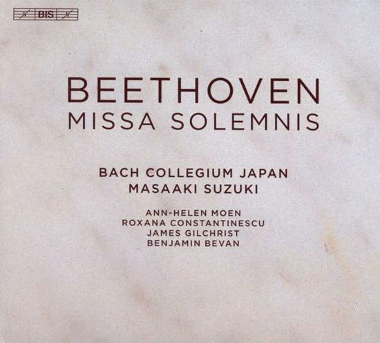 Beethoven / Missa Solemnis - Bach Collegium Japan / Suzuki - Musik - BIS - 7318599923215 - 30. März 2018