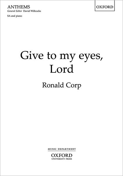 Give to my eyes, Lord -  - Books - Oxford University Press - 9780193359215 - September 8, 2024