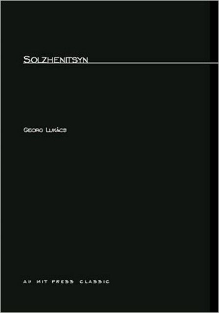 Cover for Georg Lukacs · Solzhenitsyn - The MIT Press (Paperback Bog) (1971)