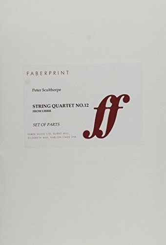 String Quartet No. 12 Study Score - Peter Sculthorpe - Livros - Alfred Music - 9780571555215 - 2003