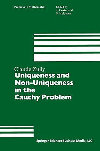 Cover for Zuily · Uniqueness and Non-Uniqueness in the Cauchy Problem - Progress in Mathematics (Paperback Book) [Softcover reprint of the original 1st ed. 1983 edition] (1983)